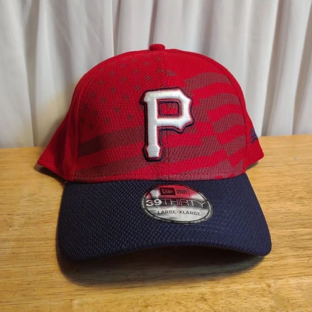 New Era 39Thirty Pittsburgh Pirates L/XL Stretchfit Hat - New